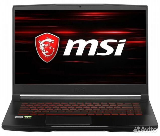 Игровой ноутбук msi i7 10750h, rtx 3060