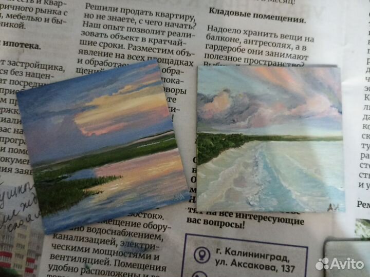 Картины на заказ, роспись одежды, пейзажи