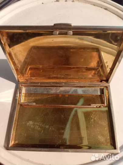 Портсигар серебряный