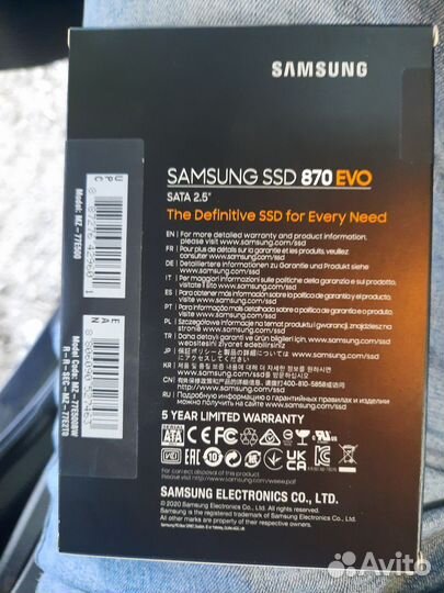 SSD Samsung 870 EVO MZ-77E500BW 500гб, 2.5