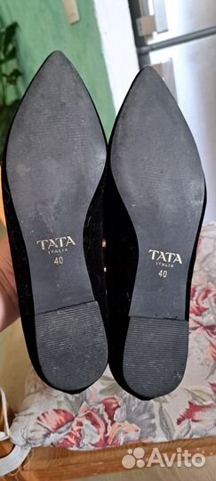 Балетки бархатные