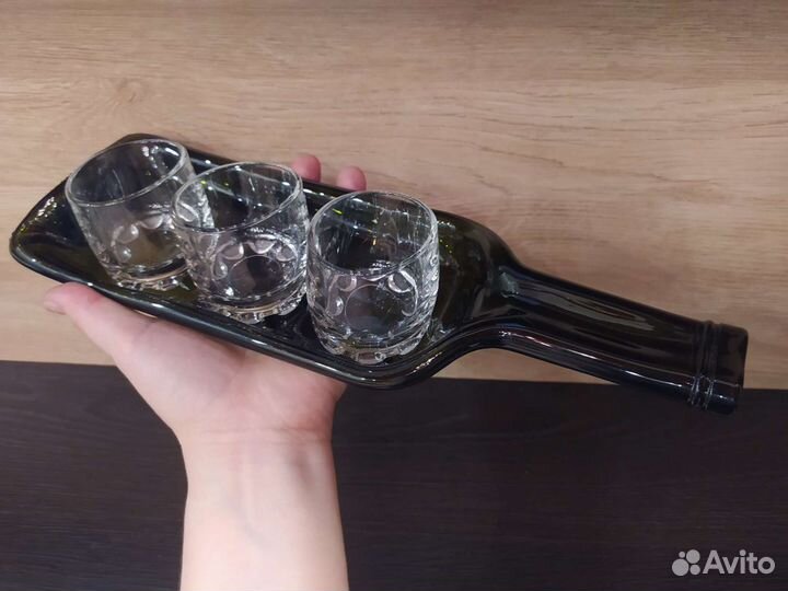 Набор Тарелка-бутылка + 3 