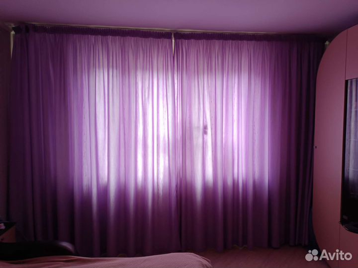 Комплект штор с тюлью