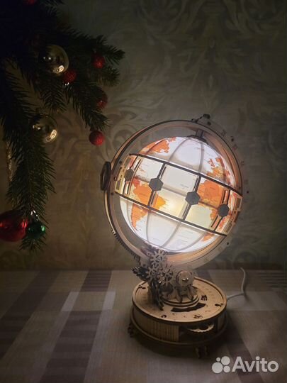 Деревянный конструктор глобус