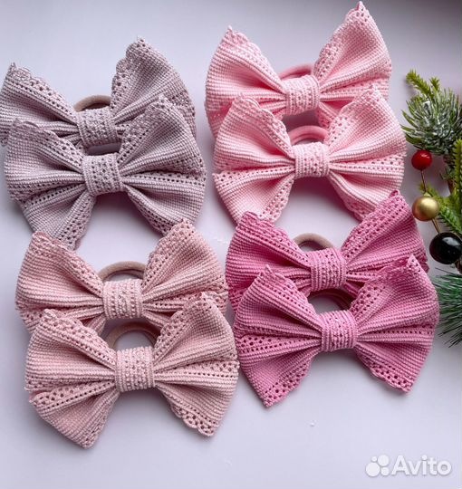 Бантики для волос ручной работы