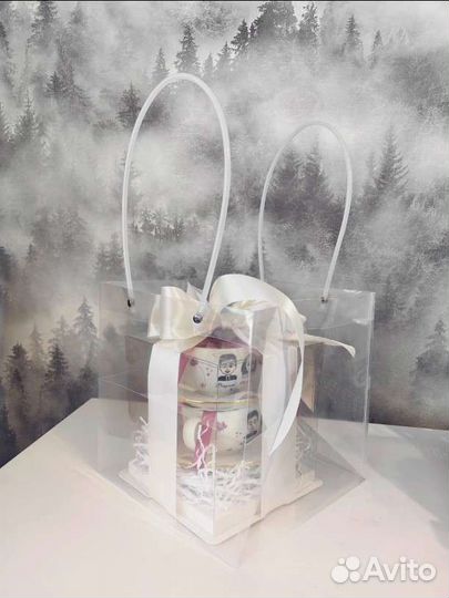 Подарок на свадьбу - чайный набор, ручная роспись