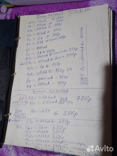 Блоки питания разные Б/У.от3,7v.до 13,5v
