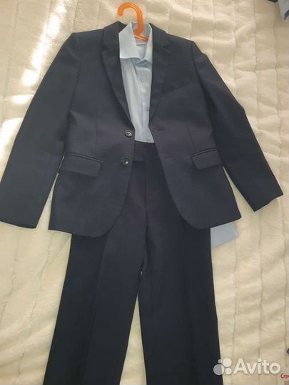Школьный костюм для мальчика 134 синий
