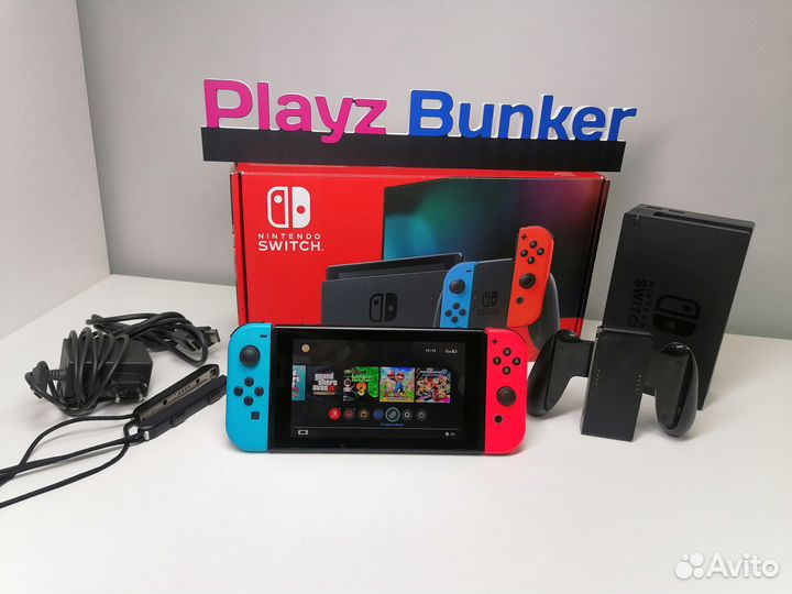 Прошитая Nintendo Switch 288gb(2rev) +999игр
