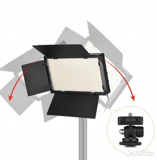 LED-600 панель для фото видео 3200-5600 JBH шторки