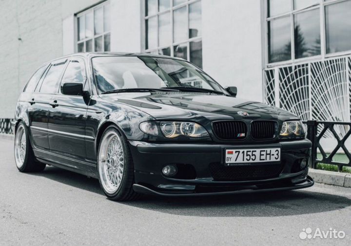 Передняя губа m-tech 2 bmw e46