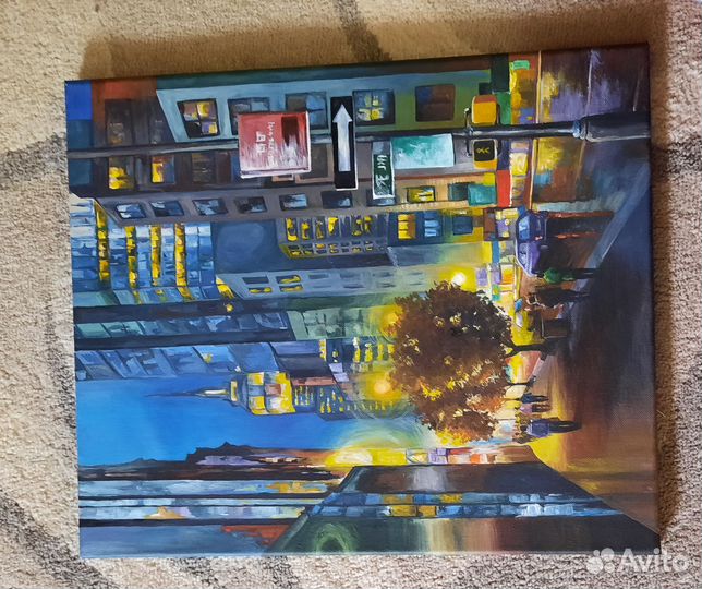 Картина акрилом на холсте