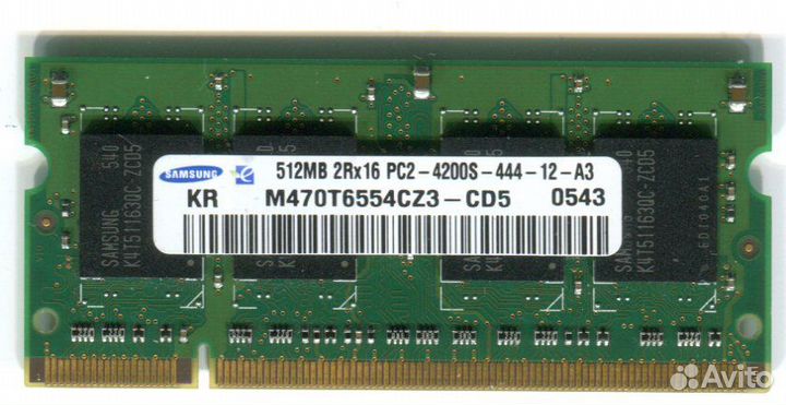 Модули памяти SO-dimm DDR2
