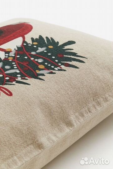 Новогодний декоративный чехол на подушку h&m home