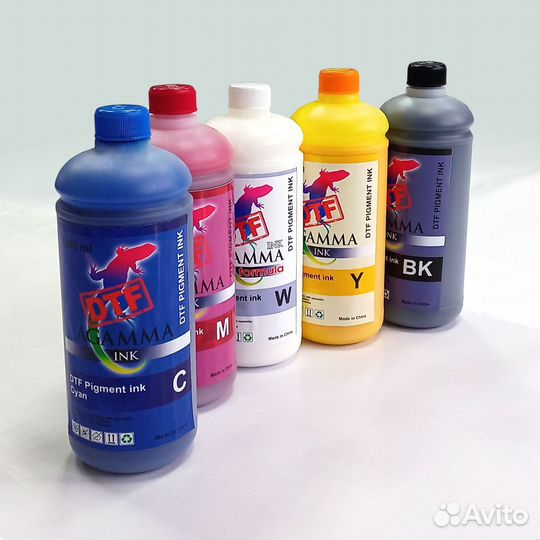 DTF расходники: клей, плёнка, чернила, промывка