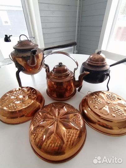 Старинная медная посуда