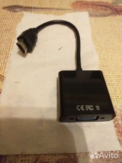 Переходник с vga на hdmi и USB на микро USB