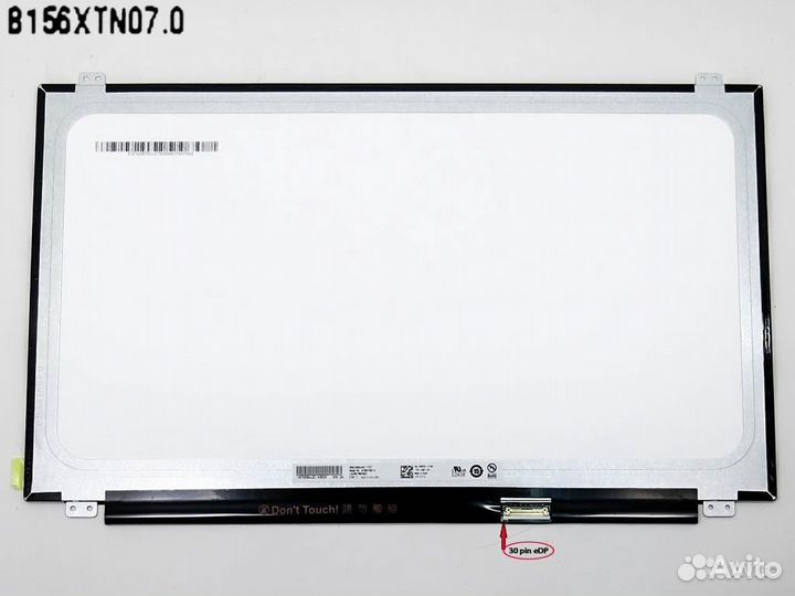 Экран для ноутбука Dell Inspirion 5565 30 pin slim