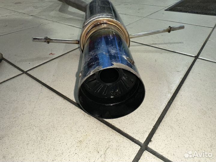 Глушитель прямоточный банка subaru gd/gg