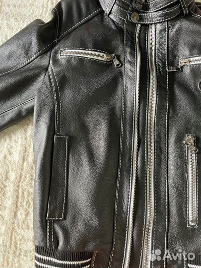 Куртка кожаная демисезонная детская
