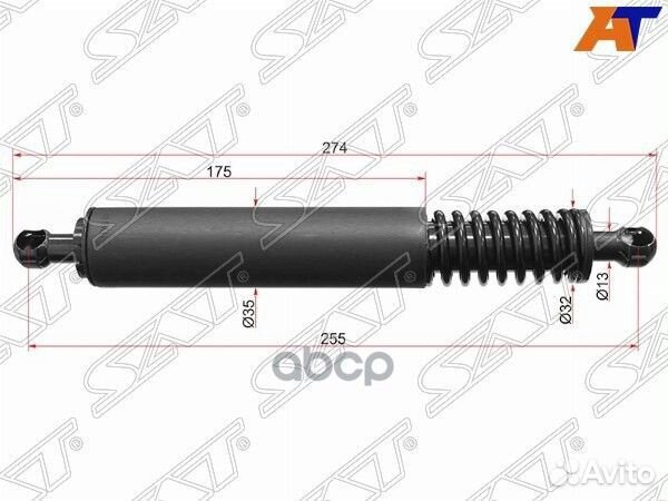 Амортизатор крышки багажника porsche cayenne 02