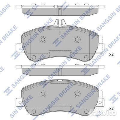 Колодки тормозные передние Sangsin brake/HI-Q, SP2