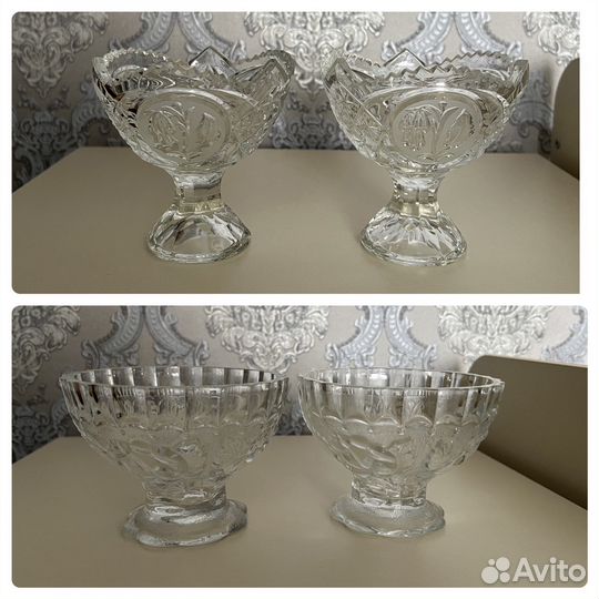 Хрустальные конфетницы/вареницы/креманки СССР