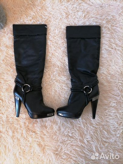 Сапоги осень весна женские 36, натуральная кожа