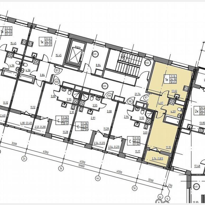 1-к. квартира, 38,7 м², 9/12 эт.