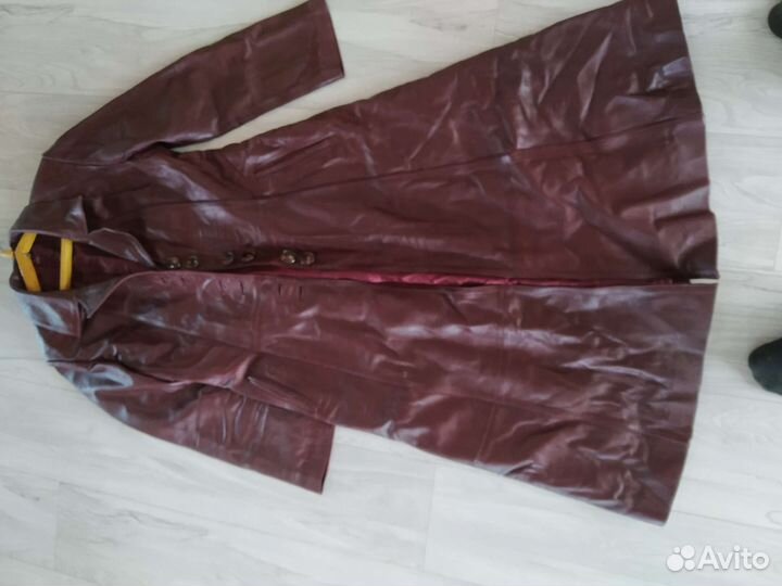 Кожаный плащ женский натуральная кожа