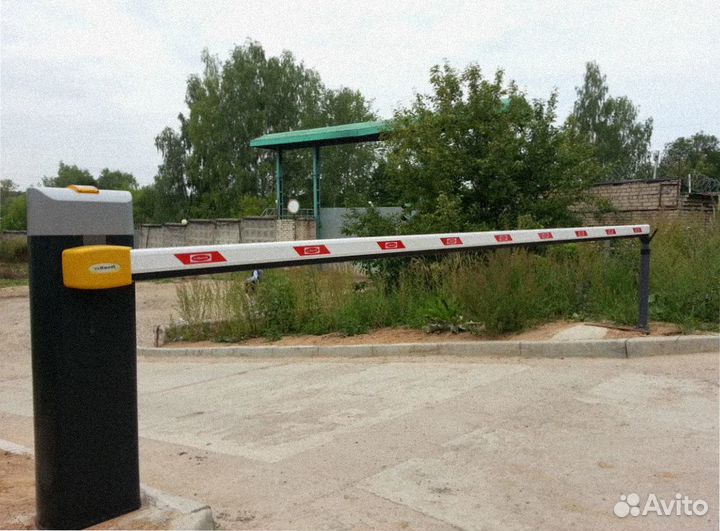 Установка шлагбаума