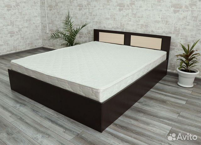 Кровать с матрасом 140х200 Пегас венге