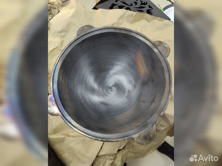 Казан чугунный 12л премиум Наманган + крышка