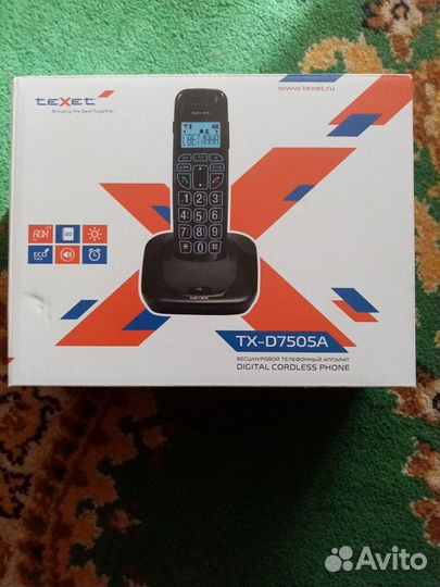 Телефон dect teXet TX-D7505A