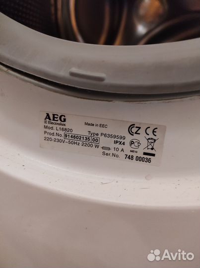 Стиральная машина на запчасти AEG L 16820