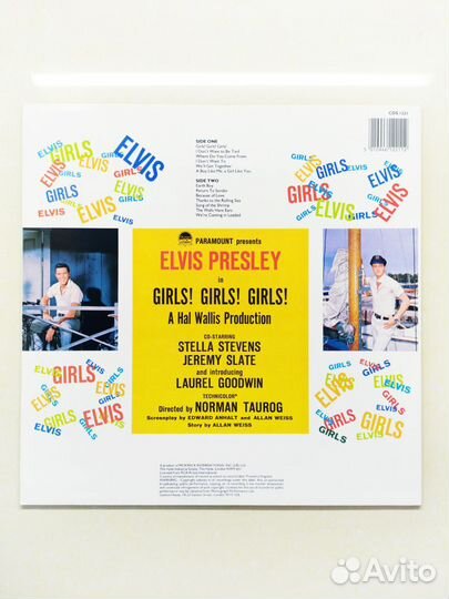 UK 1986 Elvis Presley - Girls Girls Girls Lp