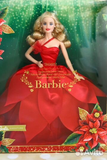 Кукла Барби, Barbie Holiday 2022 блондинка, нрфб