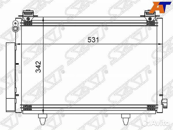 Радиатор кондиционера toyota echo