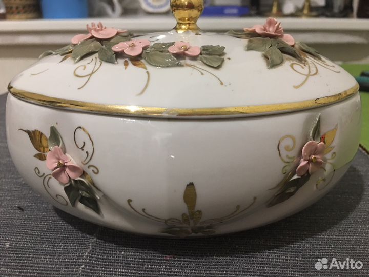 Шкатулка ручная работа фарфор