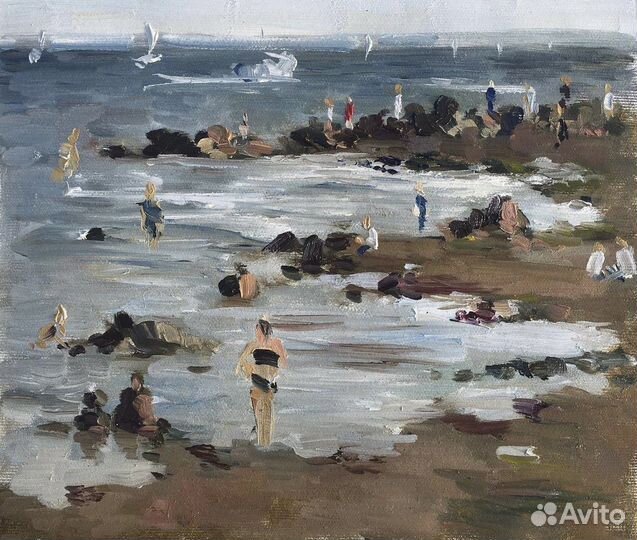 Этюд «Вечер на берегу Финского залива»