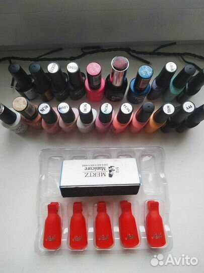 Гель лаки для ногтей набор 20 шт+допы