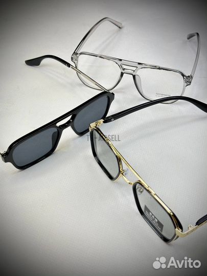 Очки в стиле chrome hearts