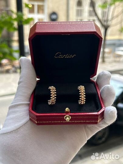 Серьги и кольцо Cartier Clash