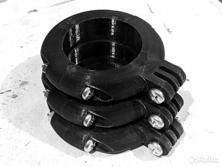 Крепление экшн камеры на вилку мотоцикла