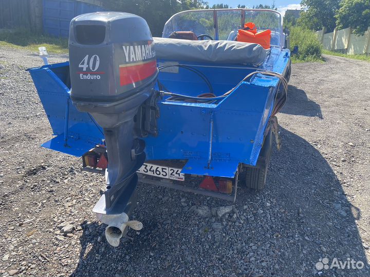 Прогресс 4 на Yamaha 40 с прицепом