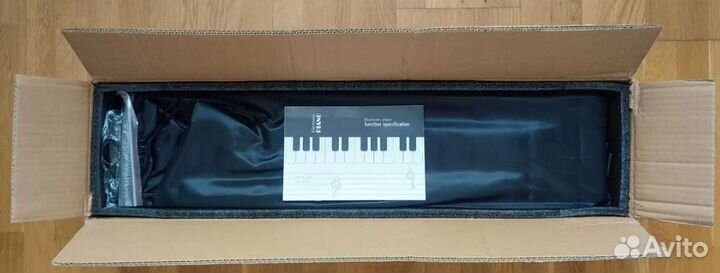 Новый складной синтезатор (88 клавиш) черный/белый