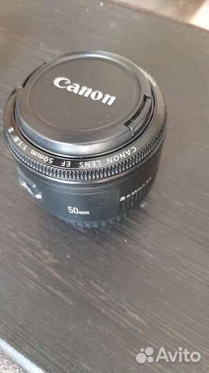 Фотообъектив canon ef 50 mm 1:1.8