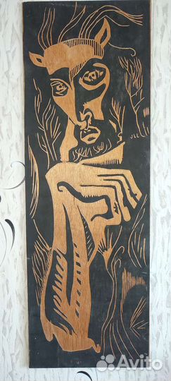 Картина из дерева 1970 года, СССР