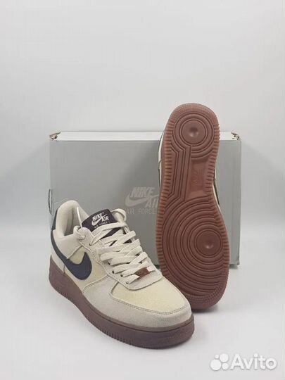 Nike Air Force 1 Beige с мехом (45р)