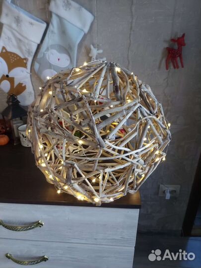 Дрифтвуд, светильник, декор из дерева